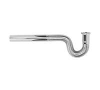 Tuyau De Siphon Flexible En P En Laiton, Tube De Vidange D'évier Pliable Décoratif Ondulé Sans Odeur Pour Salle De Bain G1-1/4 Pouces, Tuyau D'évacuation De Robinet De Piège Résistant à la Rouille Ron