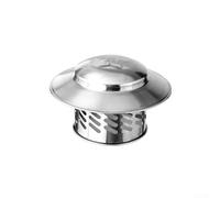 Tuyau de toit en acier inoxydable - 80 mm - Capuchon de pluie pour toit rond - Tuyau de ventilation pour poêle à bois