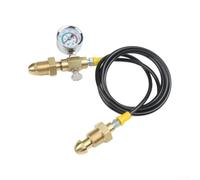 Tuyau de transition pour gonflage BS 341 n° 3, adaptateur de station de remplissage G5/8", tuyau en acier inoxydable de 90 cm jusqu'à 2000 PSI pour soudure (style 4)