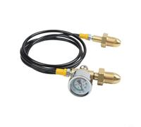 Tuyau de transition pour station de recharge BS 341 n° 3 (UK) pour gonflables, tresse en acier inoxydable haute pression avec raccord G5/8", jusqu'à 2000 PSI, pour soudure et impression 3D (style 5)