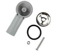 Tuyau de trop-plein flexible pour évier de cuisine - Tube extensible de 250 mm ABS Kit de vidage Pièce de rechange compatible en acier inoxydable