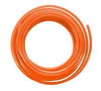 Tuyau de tuyauterie pneumatique 1/4"tube de tuyau de tuyau d'unité centrale de compresseur d'air orange pour le transfert de fluide de l'eau 12Meter 39.4ft