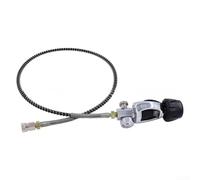 Tuyau de valve de plongée G5/8 DIN, 91,4 cm, tube à ressort 1600 bar, pour remplissage de bouteilles d'oxygène et détection de fuites