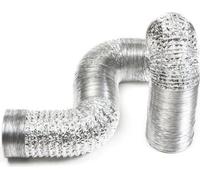 Tuyau de ventilation flexible 300 mm x 6 m - Tuyau d'évacuation d'air pour le chauffage et le refroidissement - Ventilation et climatisation - Longue durée de vie