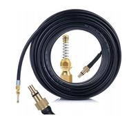 Tuyau de vidange 10 m avec buse à ressort - Laiton Haute pression Compatible avec Kärcher K et Lavor