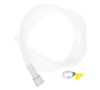 Tuyau de Vidange Climatiseur Flexible Pvc Blanc, Ajustable pour Mini-split | Machine à Laver et Usage Maison ou Bureau, Accessoire Léger à Installer, Sortie Climatiseur Mobile