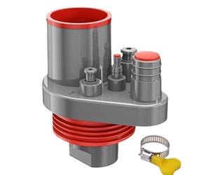 Tuyau de vidange d'évier de cuisine Kit de plomberie | Accessoires d'égout pour douche extérieure commerciale Accès fosse septique RV sous-sol sol salle de bain polyvalent