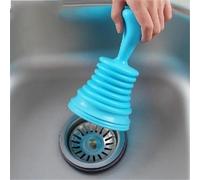 Tuyau de vidange d'évier familial, tasse de drague, nettoyeurs de vidange d'évier à Piston, brosse de toilette à aspiration, ventouses, piston de toilette, nouveau 2025 Blue