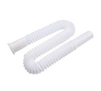 Tuyau de vidange flexible en plastique pour évier avec design ondulé extensible