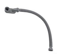 Tuyau de vidange flexible pour baignoire avec double joint, tuyau d'évacuation de douche extensible pour plomberie de salle de bain, matériau PP gris, longueur 28 à 73 cm