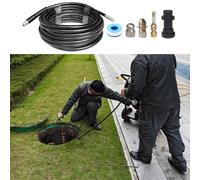 Tuyau de vidange haute pression compatible Karcher pour modèles K1 à K5 avec construction en métal et caoutchouc pour une performance fiable (15 m)
