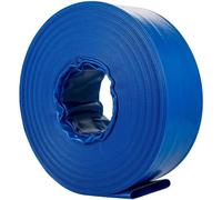 Tuyau de vidange, matériau PVC, design plat, couleur bleue