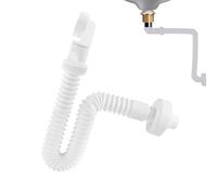Tuyau de vidange pour évier, siphon d'évier réglable - Siphon d'évier rotatif à 360° pour douche, lavabo, applications navires, cuisine, salle de bain