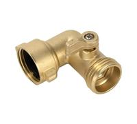 Tuyau d'eau coudé à 90 degrés pour camping-car - Raccord de robinet 3/4" GHT - Collecteur de tuyau robuste - Convient pour appartement, extérieur, jardin, camping-car, camping-car, chemin latéral et
