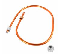 Tuyau d'échappement de compresseur d'air de 6 mm, tuyau de tuyauterie d'air en aluminium, pièce de rechange pour compresseur d'air (47 cm / 18,5 pouces)