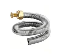 Tuyau d'échappement de vapeur en acier inoxydable 304 de 32mm avec raccord laiton - Tube d'extension flexible pour four vapeur et cuiseur à riz(32mm-2 meters)