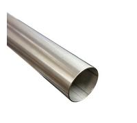 Tuyau d'échappement rond en acier inoxydable V2A Ø 25-89 mm x 1000 mm (1 m) 1.4301 (diamètre 76 mm).