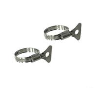 Tuyau d'égout plat 10 m pour pompes d'eau sale Kärcher SP, pièce de rechange 2.997-100.0, tuyau en tissu avec fermetures rapides, peu encombrant (2 pinces)