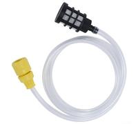 Tuyau d'entrée d'eau auto-amorçant, haute pression, 1,5 m avec connecteurs pour nettoyeur haute pression Karcher K2-K7 avec filtre (ventouse de 1,5 m)