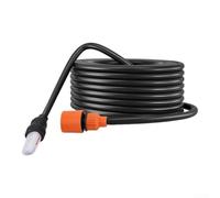 Tuyau d'entrée d'eau noir compatible avec nettoyeur haute pression sans fil 5 m Tuyau d'aspiration flexible en PVC résistant au gel pour l'entretien de la voiture et l'entretien du jardin (20 m)