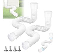 Tuyau d'évacuation d'eau pluviale flexible, extension 80/100 mm, pour jardins et gouttières