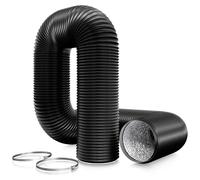 Tuyau d'évacuation en PVC de 150 mm, longueur de 6 mètres, et flexible de ventilation en aluminium
