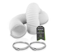 Tuyau d'évacuation en PVC flexible, longueur 15 mètres, avec colliers de serrage