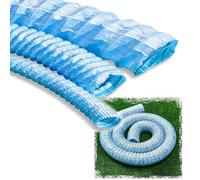 Tuyau d'évacuation flexible perforé français de 5,1 cm - 10 m de drainage souterrain ondulé pour paysage, jardin, terrasse - Système d'infiltration doux (200 mm)