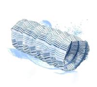 Tuyau d'évacuation français flexible ondulé de 5 à 30,5 cm de large pour drainage paysager, pelouse et jardin, 9 m de long, 9 m, infiltration douce, perforé