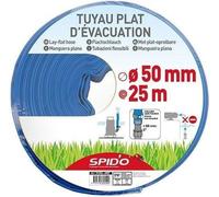 Tuyau d'évacuation plat SPIDO, 25 m, Ø 50 mm, 4 bars