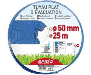 Tuyau d'évacuation plat SPIDO, 25 m, Ø 50 mm, 4 bars