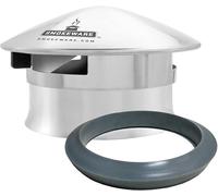 Tuyau d'évacuation pour barbecues Kamado Joe Junior et Big Green Egg Minimax, adapté à toutes saisons (avec adaptateur en silicone)
