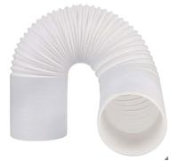 Tuyau d'évacuation pour climatiseur mobile,150mm - Flexible et extensible,2m - Blanc - pour climatiseurs portables et sèche-linge