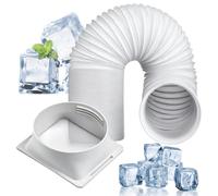 Tuyau d'évacuation pour climatiseur portable de rechange en longueur | Tuyau pour climatiseur portable avec un connecteur carré. Convient pour la maison, la chambre, le salon, le bureau