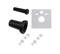 Tuyau d'insonorisation pour WC mural D90/110 mm Longueur 185 mm Noir | Fabriqué à partir de matériau PP haute résistance à l'usure, une connexion stable et murale pour les toilettes.