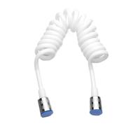 Tuyau douche ressort télescopique style téléphone | 1.5/2/3m froid chaud bain bidet pulvérisateur kit(White,2 meters)