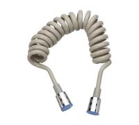 Tuyau douche ressort télescopique style téléphone | 1.5/2/3m froid chaud bain bidet pulvérisateur kit(Grey,1.5 meters)