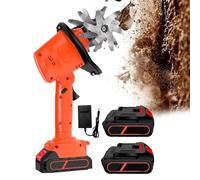 Tuyau électrique sans Fil 2-en-1, Mini-ccultivateur léger de 2,6 LB avec Batterie, Tourne-Sol de 4 Pouces de Largeur pour Jardin, pelouse et à Serre