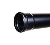 Tuyau en acier 1 m pour conduits de cheminée, diamètre 80 mm (1 pièce)