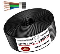 Tuyau en caoutchouc 5-100 m H07RN-F 5G1,5 câble de chantier flexible pour app...