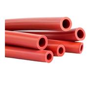 Tuyau en caoutchouc de silicone rouge, diamètre intérieur 2 mm à 38 mm(19x25mm 1 Meter)