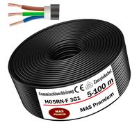 Tuyau en caoutchouc H05RN-F 3G1 5-100 m câble de chantier flexible pour appar...