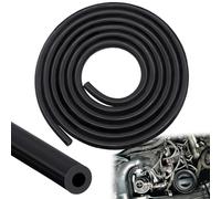 Tuyau en caoutchouc noir de 3 mètres – Tuyau flexible en silicone pour aspiration, diamètre intérieur de 6 mm (1/4 de pouce)