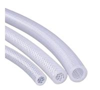 Tuyau en caoutchouc tressé double couche de 1 mètre ID 4 mm-19,5 mm(ID 7.5mm x OD14.5mm)