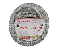 Spid'o Tuyau d'aspiration prédécoupé PVC armé 25 m Ø 25 mm