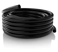 Tuyau en PVC, diamètre intérieur de 1 pouce, longueur de 30,48 mètres, couleur noire, flexible