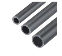 Tuyau en PVC gris foncé OD 6~160mm, raccords d'arrosage de jardin, Tube rond rigide à fort Impact for tuyau d'eau, manchon de câble de bricolage(24.8x32x200mm)