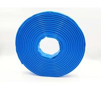 Tuyau en PVC plat, 25 mm, pour le bâtiment et l'industrie, rouleau de 100 mètres