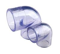 Tuyau en PVC Transparent à 90 degrés, connecteur coudé égal à 90 degrés, for Aquarium, réservoir de poissons, raccords d'alimentation en eau d'irrigation de jardin transparents, 20-110mm(90mm(2pcs))