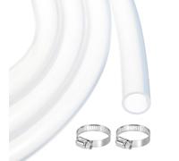 Tuyau en silicone transparent 13mm diamètre intérieur x 17mm extérieur 0,9m | Tuyau en silicone souple et transparent pour le transfert de liquides et de gaz. Diamètre intérieur 13mm,(19mm x 23mm)